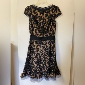 Tadashi Shoji Black Lace Dress Size 6